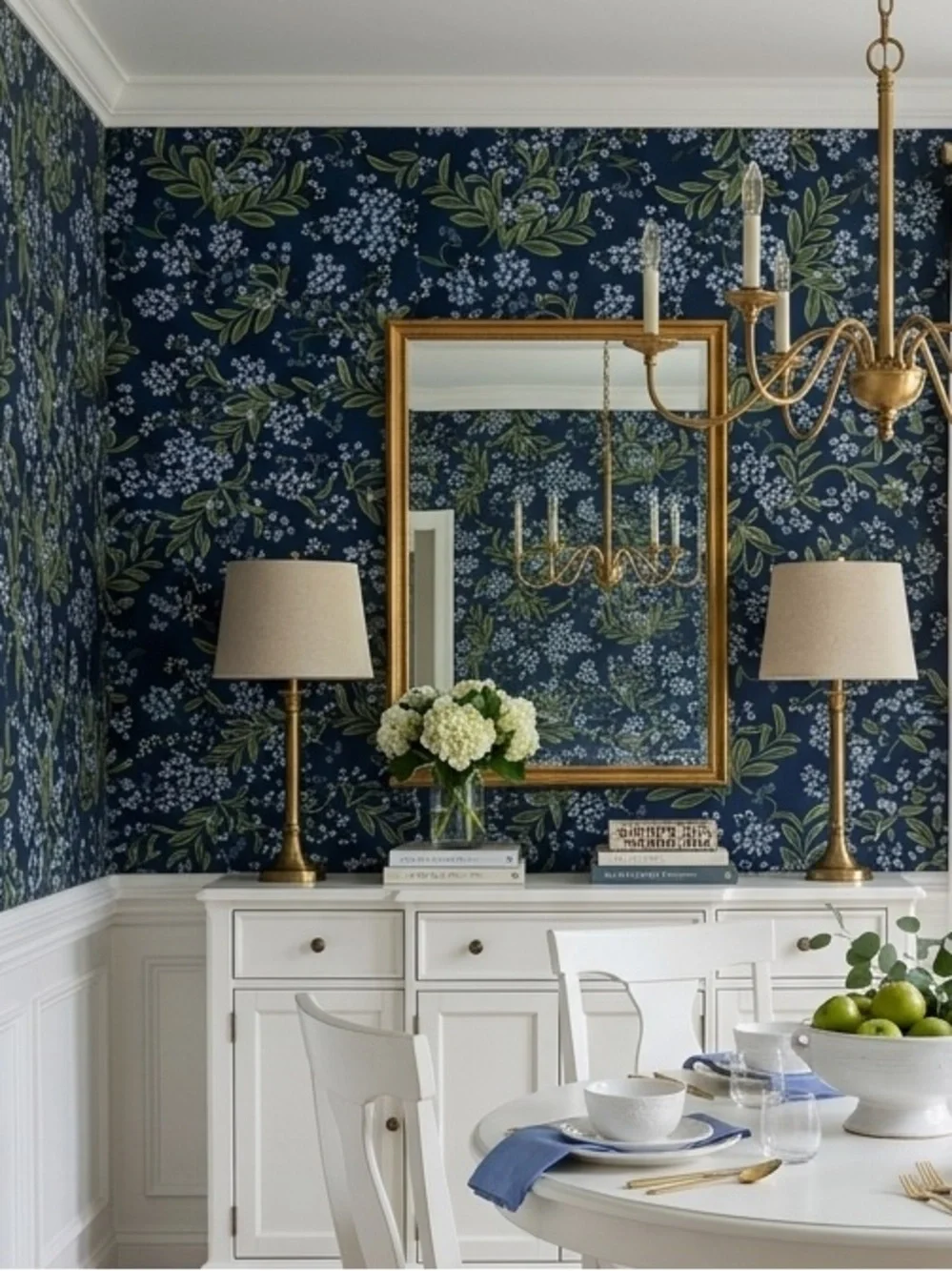 NWT Rifle Paper Co ANTHROPOLOGIE Wallpaper RP7385 Cornflower Florals Double Roll